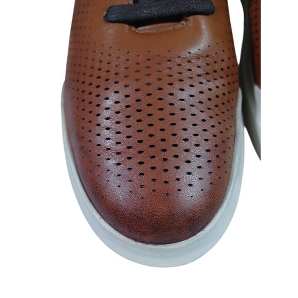 Cole Haan Mens Grandpro Laser Cut Sneaker Size 11.5 M Tan Leather Casual Shoe main image 4